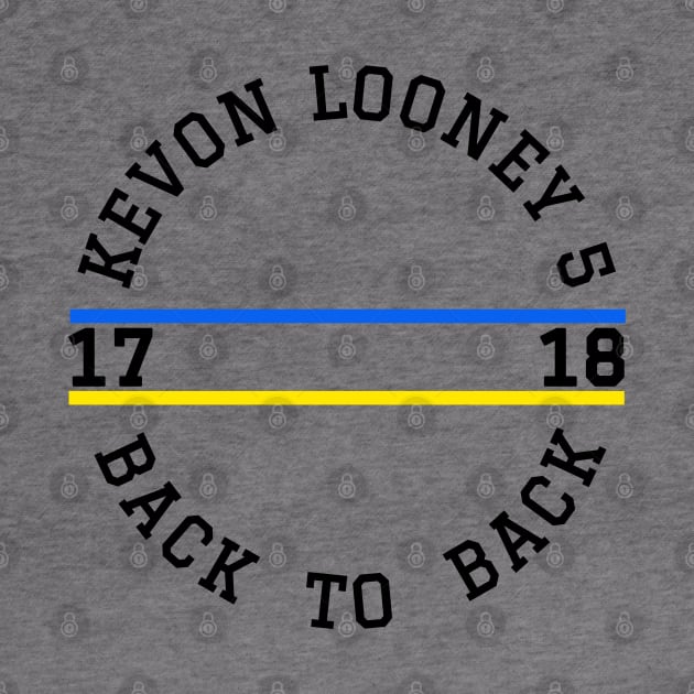 Kevon Looney 5 Back to Back Championship 2017 -2018 white by Traditional-pct